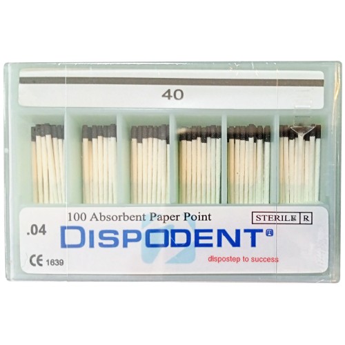 Бумажные штифты Dispodent 04 №40, (100шт), Dispodent / Вьетнам